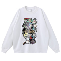 Streetwear-Style Print Long Sleeve Tee