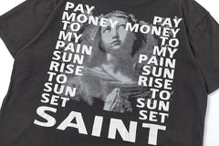 High Street Burning Dollar Print T-Shirt