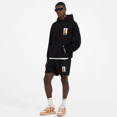 Minimalist letter print hoodies
