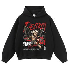 Streetwear-Style Print Hoodies