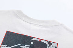 Cartoon Casual Street Vintage Washed T-Shirt