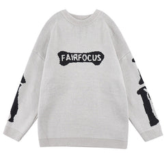 Street fashion brand loose knitted Sweater