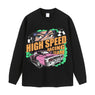 Streetwear-Style Print Long Sleeve Tee