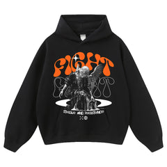 Streetwear-Style Print Hoodies