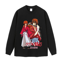 Streetwear-Style Print Long Sleeve Tee