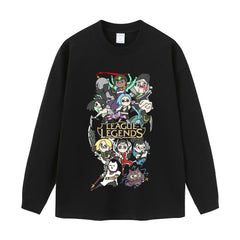 Streetwear-Style Print Long Sleeve Tee