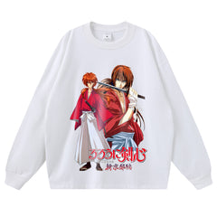 Streetwear-Style Print Long Sleeve Tee