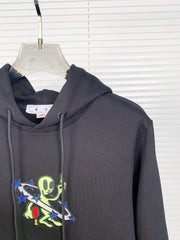 Alien pattern arrow Hoodies