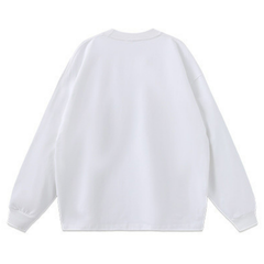 Streetwear-Style Print Long Sleeve Tee