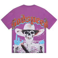 Skeletons Western Cowboy T-Shirts #1018