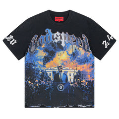 Skeletons Printed T-Shirts #1010