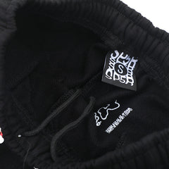 Classic Flame Logo Graffiti Pant-Black #146