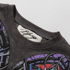Saint Rhinestone Cropped Tee