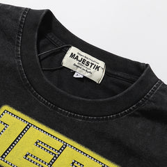 Department Garment Dyed Print Crop Tee