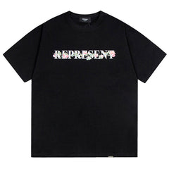 Floral Flower Initial T-Shirt